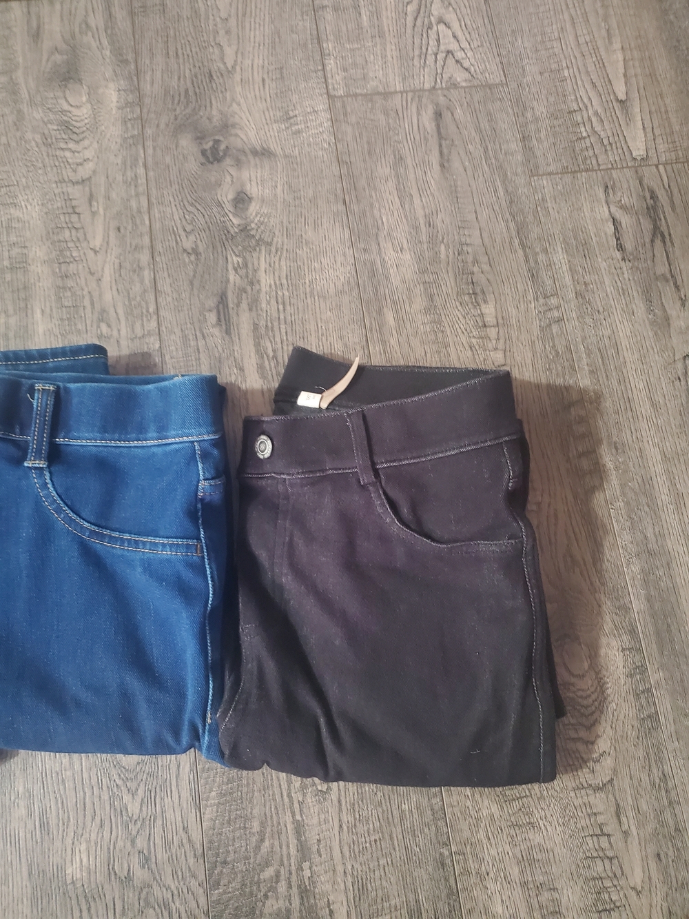 Women's Stretch Denim Jeans - Blue and Black - Picture 4 of 4